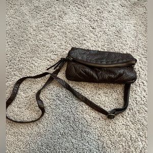 Small faux leather crossbody purse